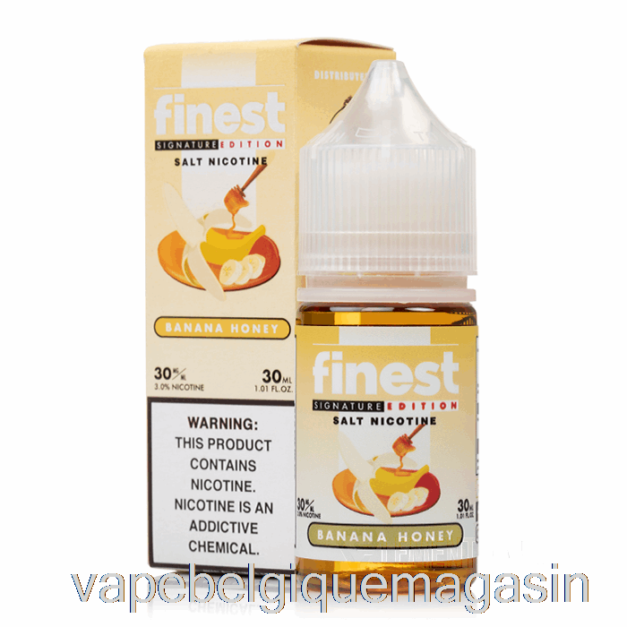 Vape Jetable Banane Miel - La Meilleure édition Signature Sel Nic - 30ml 30mg